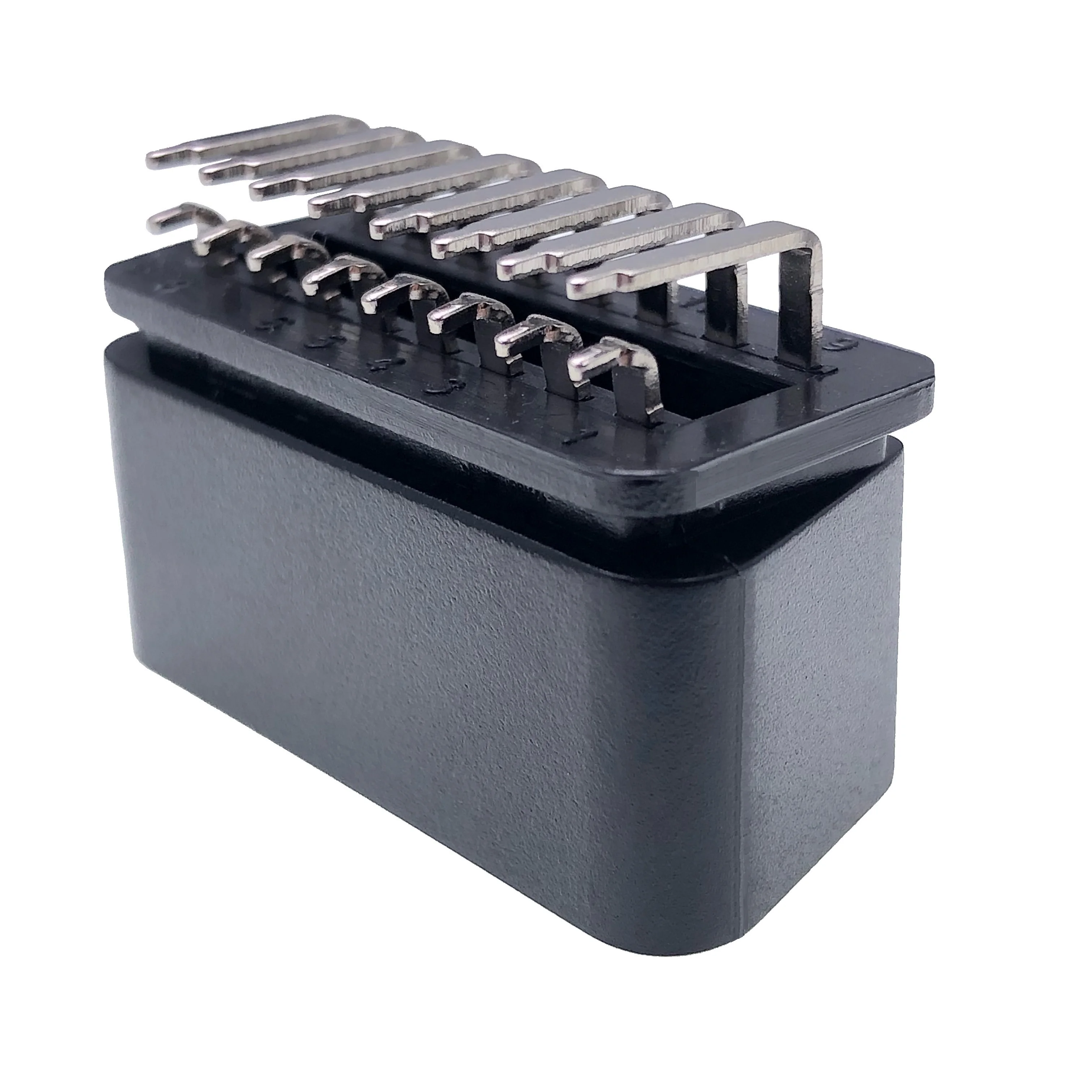 PCB Auto Electrical Terminal Wire OBDII Right Angle Connector