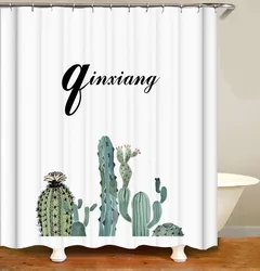 i@home nordic tropical jungle leaves printed shower curtain custom mildew resistant waterproof