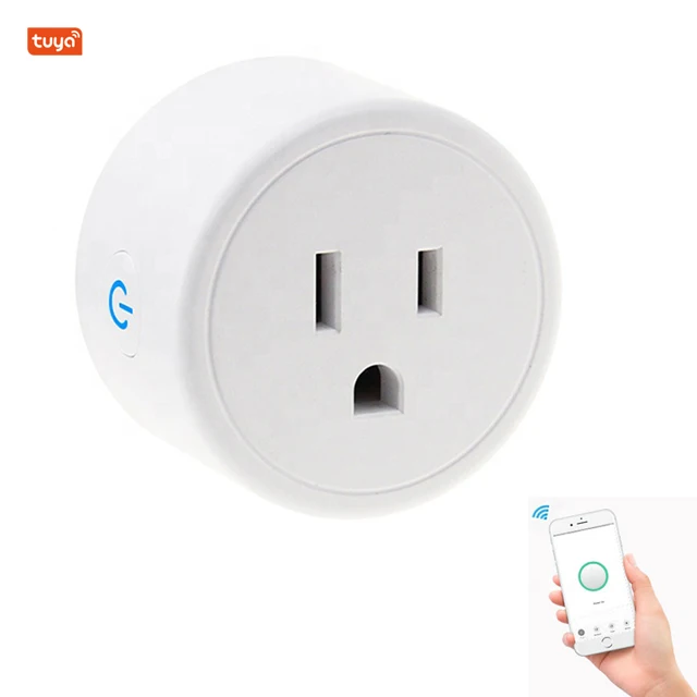  Смарт-розетка Tuya Smart Life 10 А американская Мини-розетка с поддержкой Wi-Fi смарт-розетка работает Alexa и google