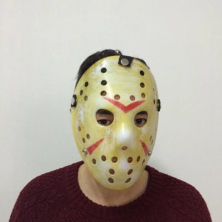 Jason Plastic Customize Cosplay Costume Explosive Halloween Masquerade Jason Hockey Party Mask