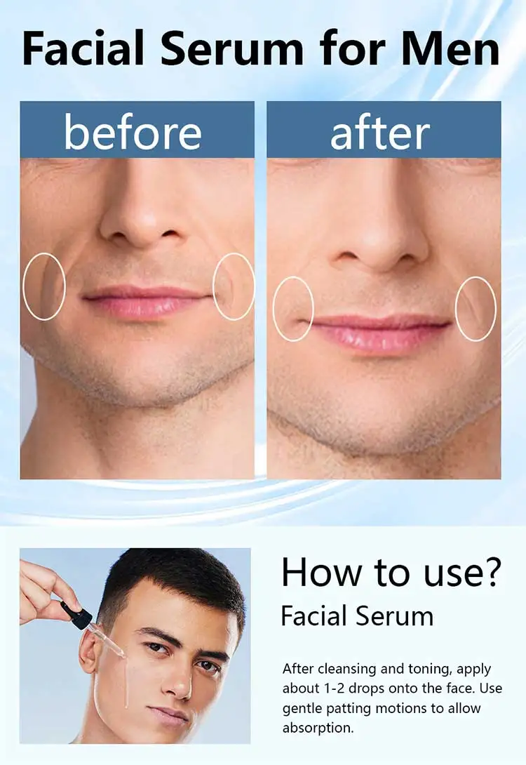 OEM Korean 5 In 1 Facial Serum Glass Bottle Face Cream Skincare Men Eye Essence Oil Vitamin C Serum For Face