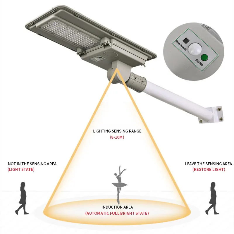 high quality outdoor led all in one solar street light 210lm/w 40w 60w 80w 100w ip66 street High Way Road energy saving