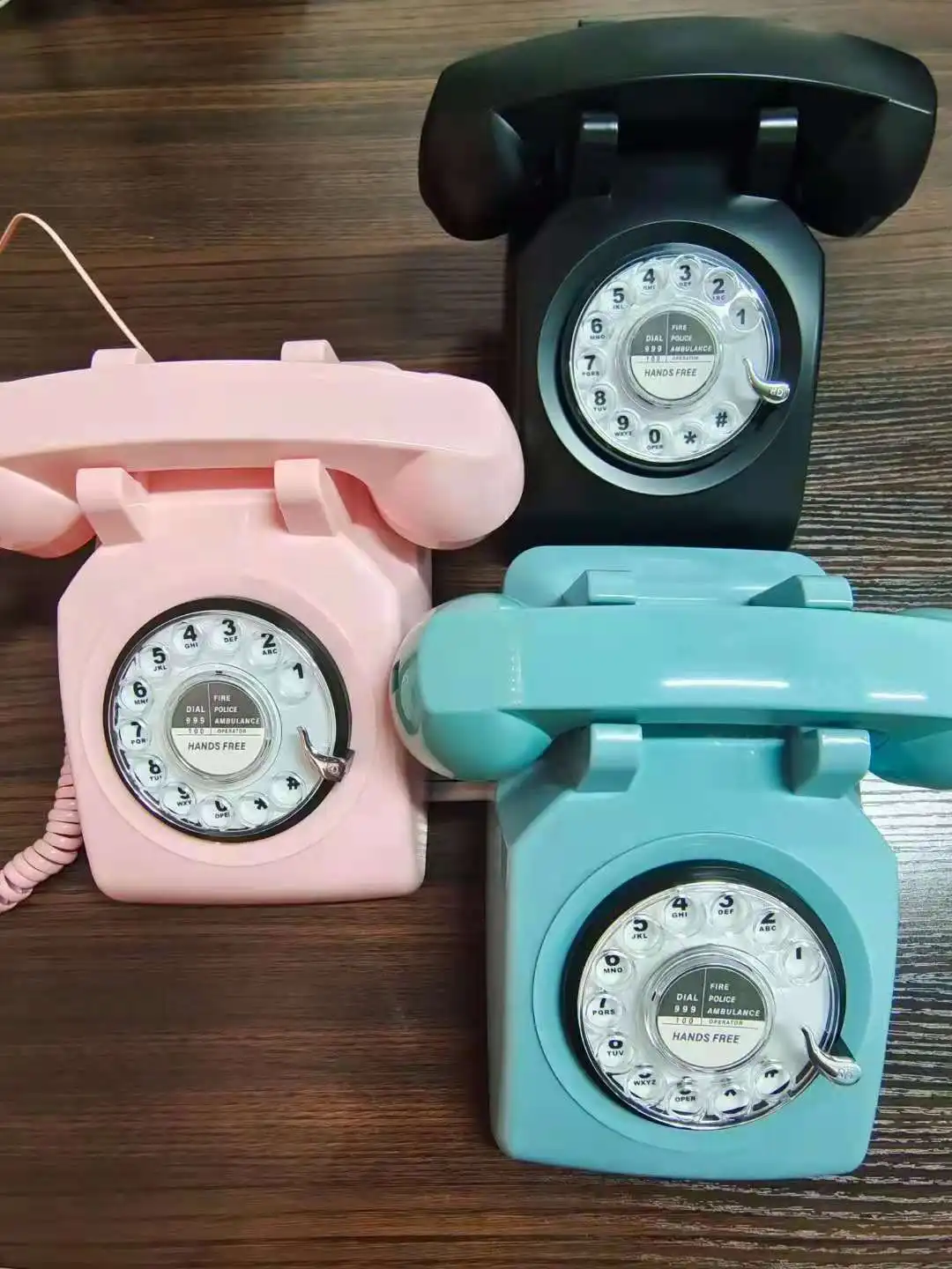 Antique Telephone  Rotary Dial Phone Retro Phone European Quality Vintage Corded Telephones