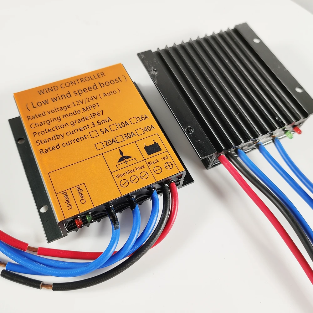 10A 20A 30A 40A Wind Turbine Charge Controller 12V 24V AUTO 48V Water Proof Regulator For 100W-1000W Small Windmill Generator