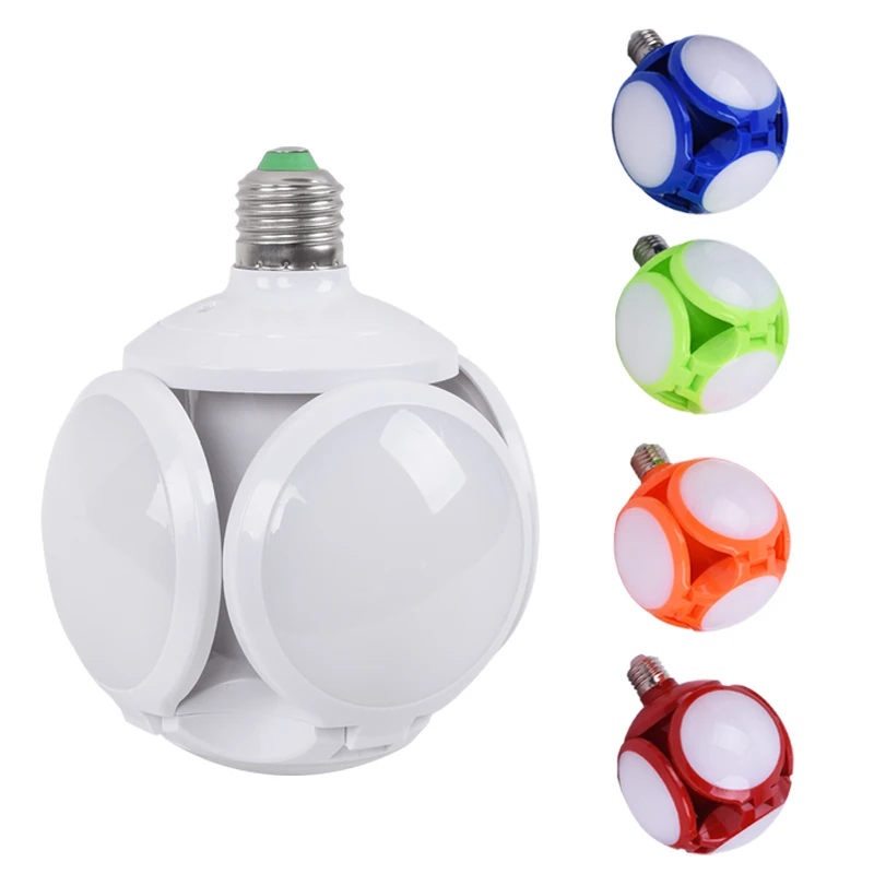 UFO Light B22 E27 40W  LED light football lamp LED folding 5 leaf LED Bulb