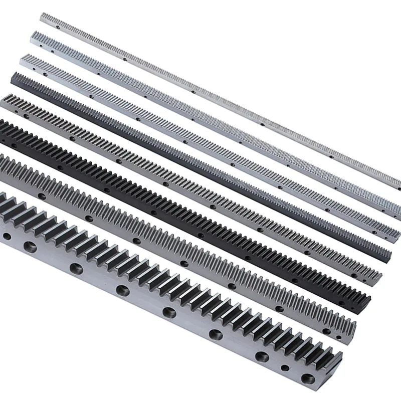 
China Supplier Helical gear rack Size 17X17 Hardness50 Gear Rack And Pinion Design For CNC Machine 