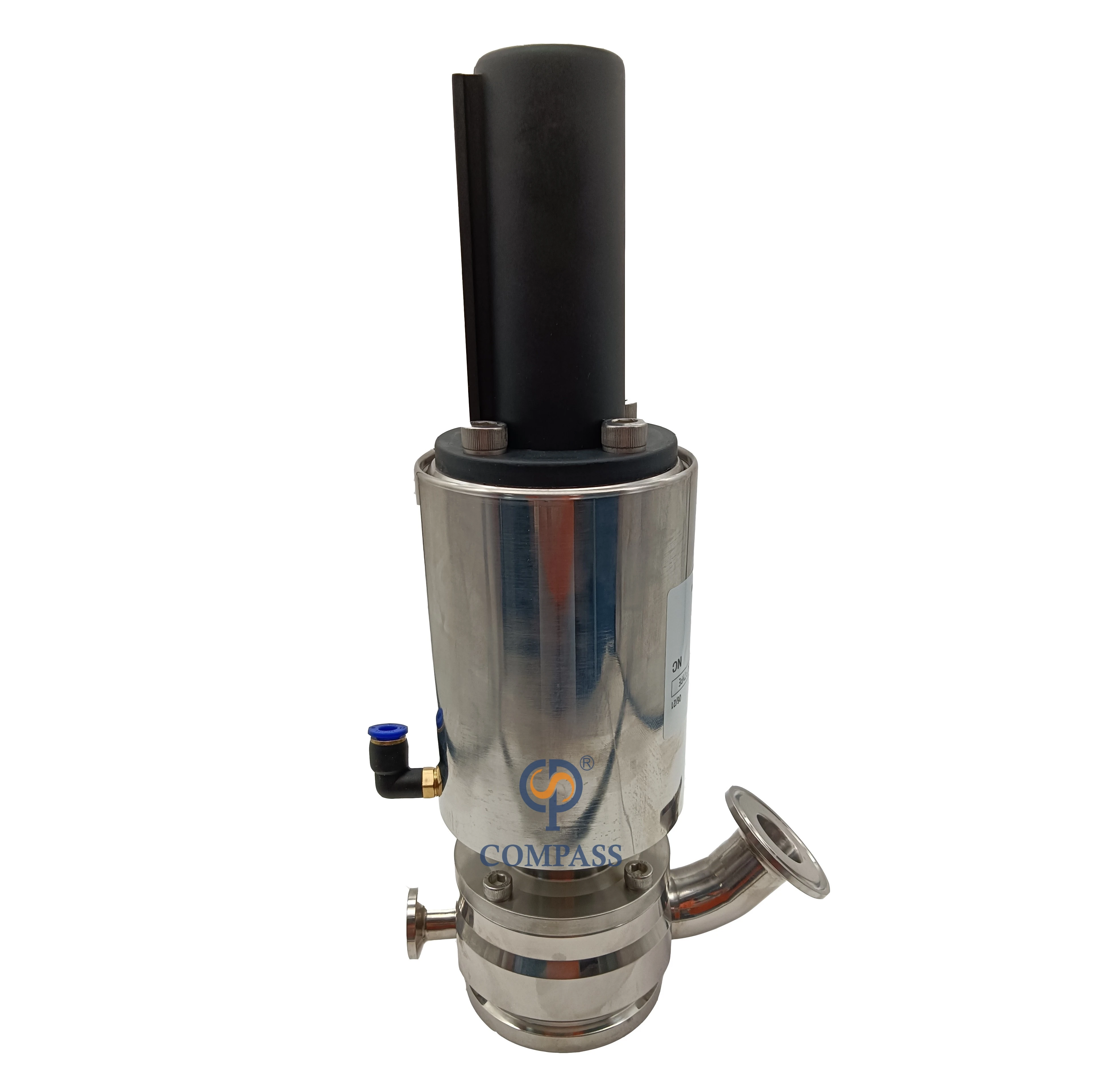 Wenzhou Popular Sale Sanitary 32MM stainless steel Sterile discharge valve price pneumatic Flush tank bottom valve