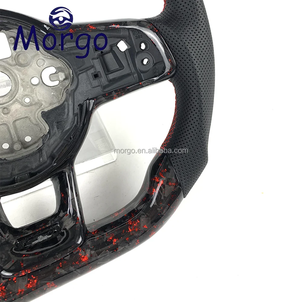Customized LED Carbon Fiber interior accessories fit for VW Volkswagen Golf MK 5 6 7 8 7.5 6R 7R 8R Gti car steering wheel