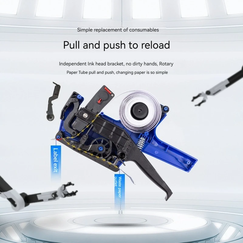 Deli 7501 price marking machine price tester manual labeling machine date coder Price Label Gun #8 digits