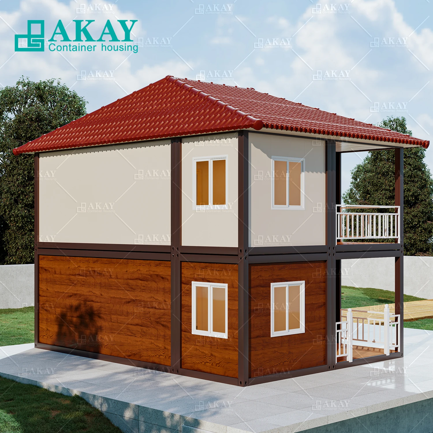 Modern Fashion Prefab Light Steel Framing Small Resort Garden Studio A Frame Cabin House