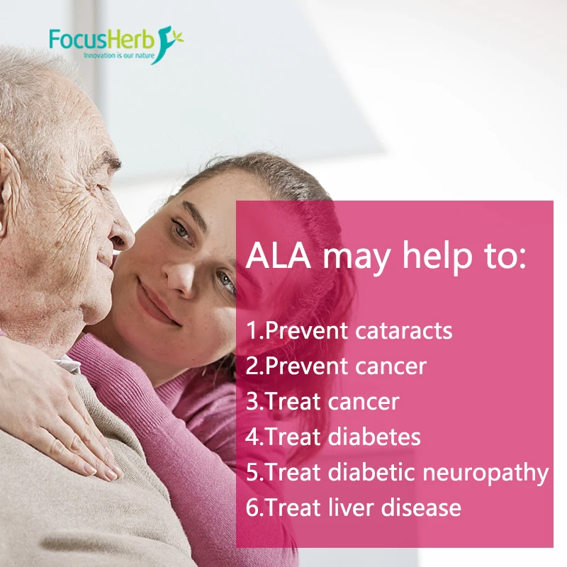 
Focusherb Manufacturer Supply antioxidant Alpha Lipoic Acid 