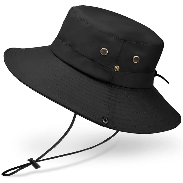 Luxury High Quality Custom Logo Famous Brand Bucket Men Women Sport Classic Big String Bucket Hat Cap
