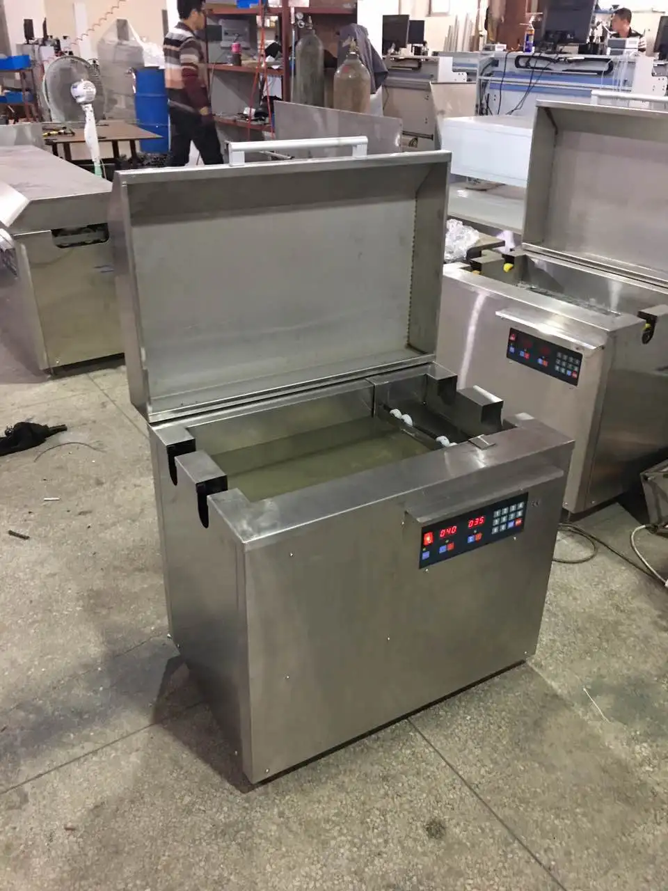 
HJZ-1000 manufacture auto ultrasonic anilox cylinder cleaning machine 