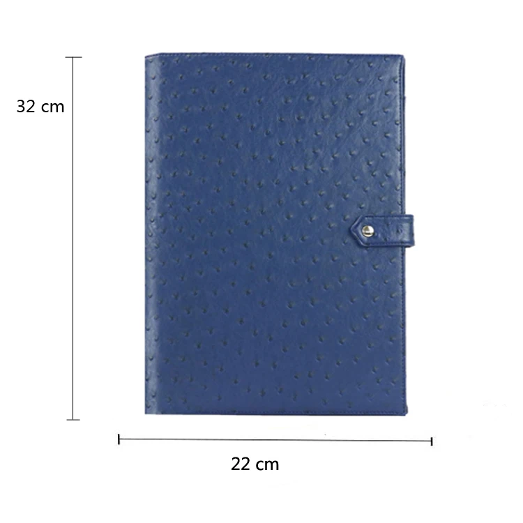 New design ducoment folder a4 paper pu leather file folder portfolio