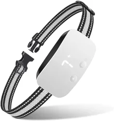 Электрический тренировочный ошейник против лая, водонепроницаемый ошейник для собак с звуковым сигналом, вибрацией, током, 7 уровнями защиты от лая, перезаряжаемый