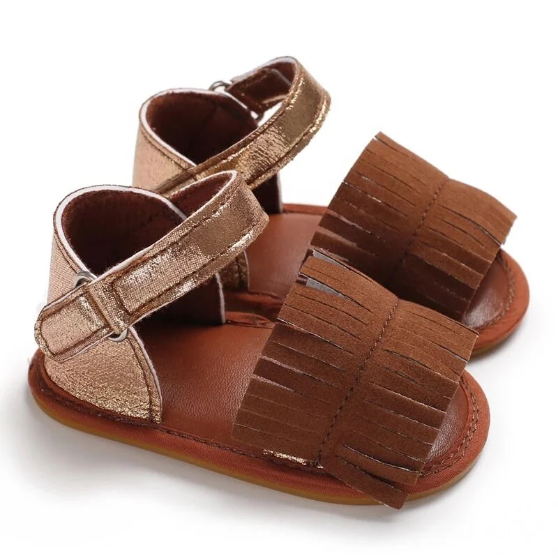 Wholesale Fashionable Toddler Summer Baby Children Flat Fringe Sandals For Girls