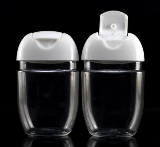 Clear Empty Squeeze Caps Travel Leak Proof Plastic Travel Bottles 30ml Liquid Bottle Oval for Shampoo Conditioner Lotion