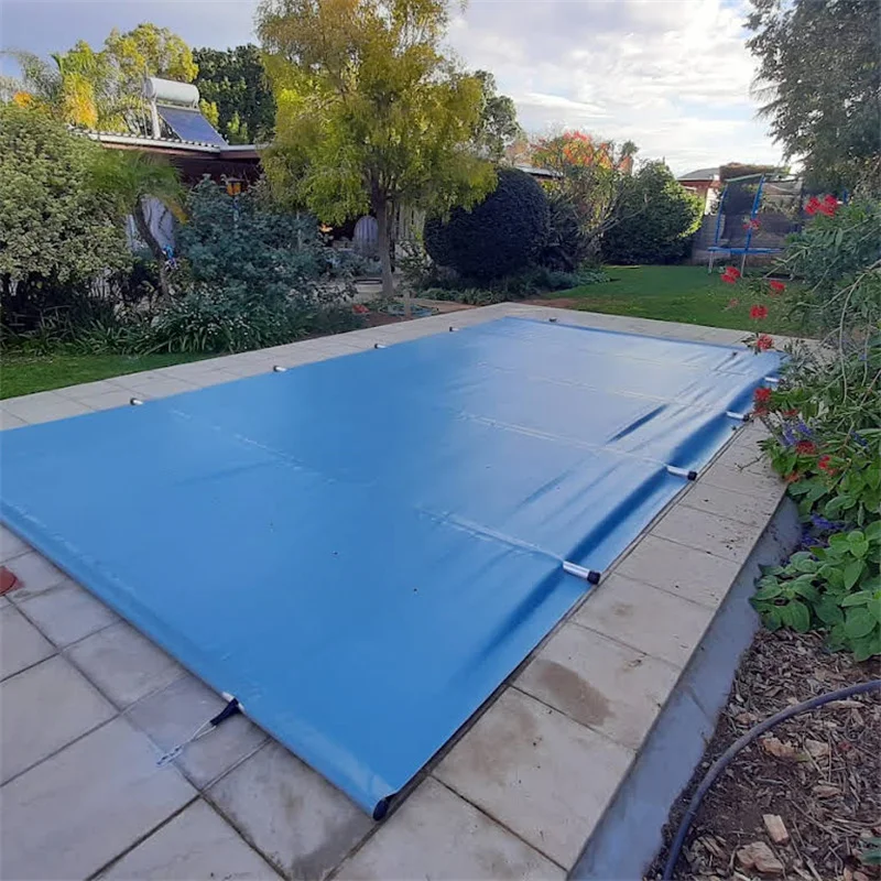 Custom PE PP PVC Heavy Duty Coated Tarpaulins Waterproof Inground Outdoor Leaf Net Swimming Pool Cover