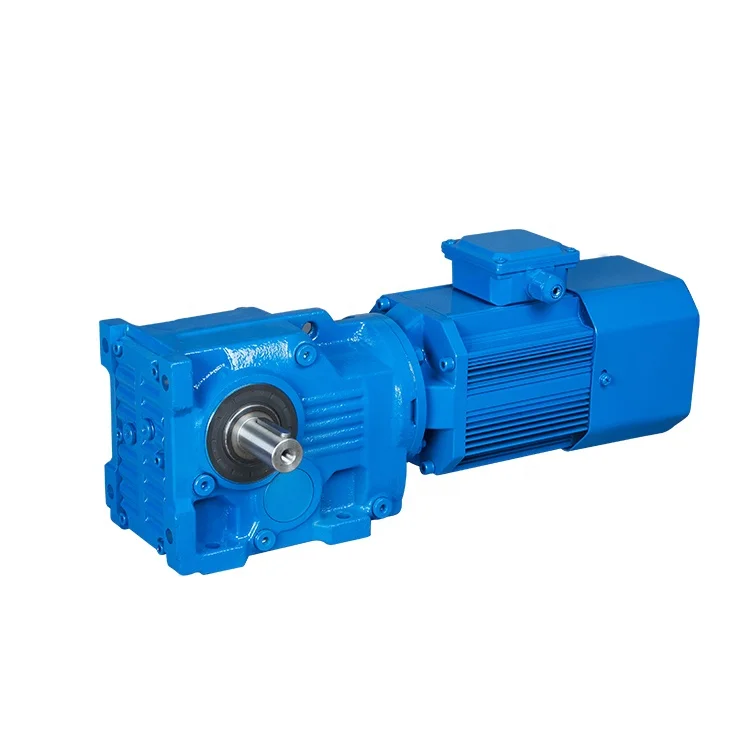 K series 90 degree right angle electric ac motor reducer with reduction gear