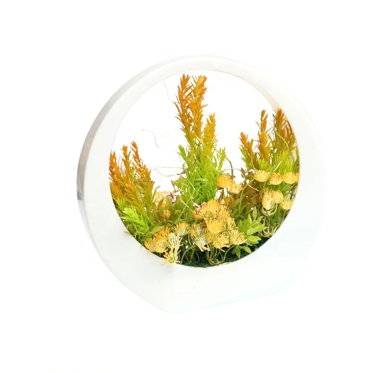 Lovely Artificial Plants With Pot Simulation Succulents Mini Bonsai Potted Placed Green Plants Table Decoration