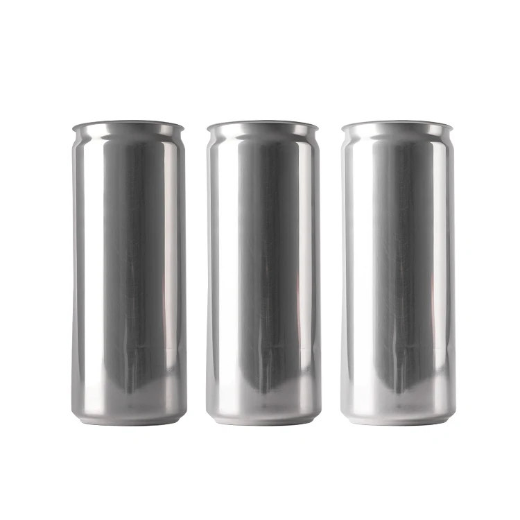 Custom  Sleek 250Ml Slim Standard Studdy  Aluminum Can  Beverage For Soft Drinks With Pull Tab