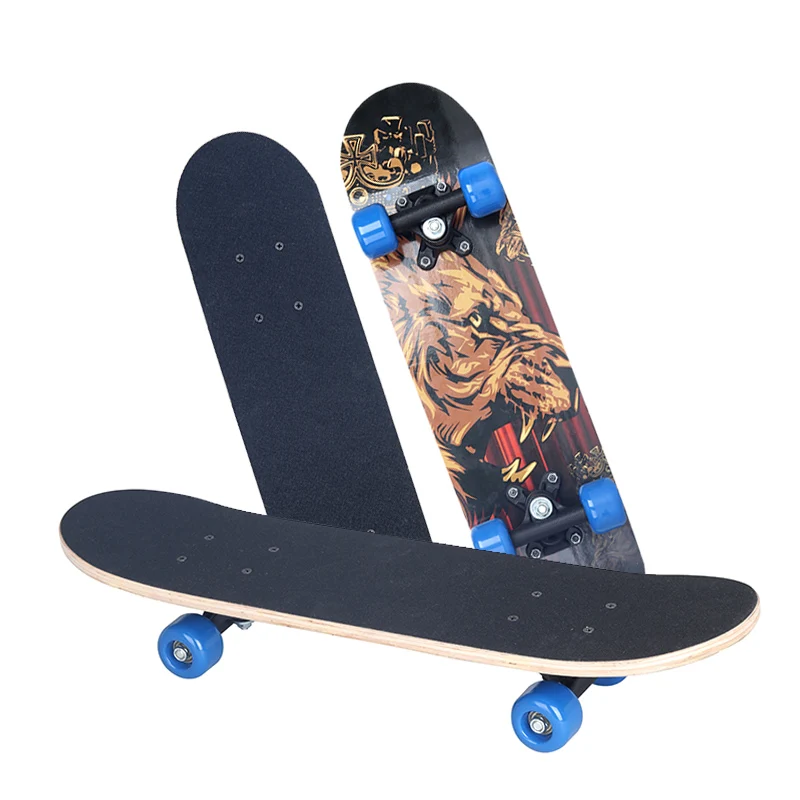 Skateboard Cartoon Skateboard 9 Layer Chinese maple Deck Double Rocker Skateboard for kids