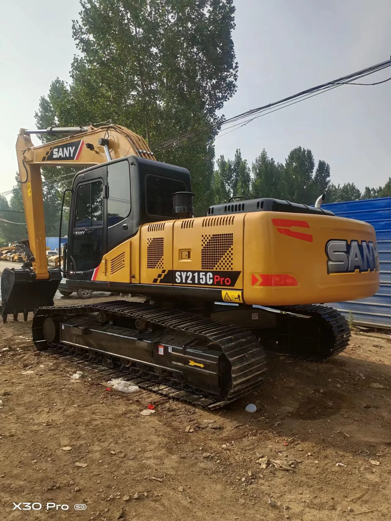 Used high quality SANY SY215C 215c 21 ton hydraulic crawler excavator construction machinery digger for sale