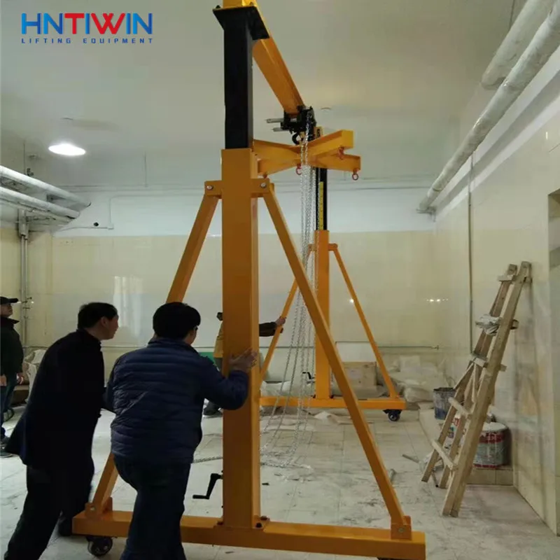 CE 360 degree rotation single girder 3t gantry crane price for sale