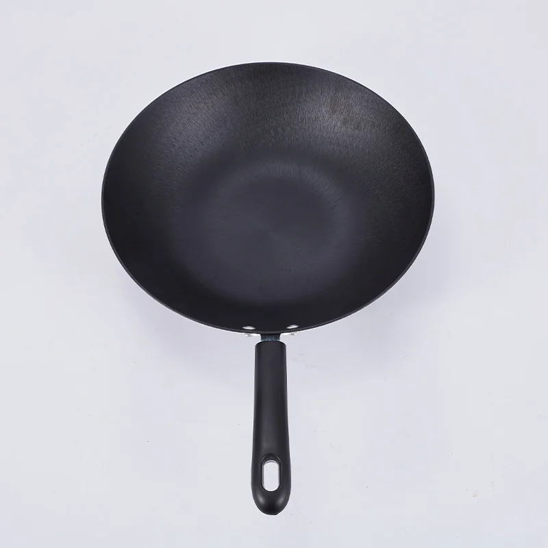 
Wok cast iron wok household pig iron stir-fry uncoated thick frying pan wok gas cooker induction cooker 