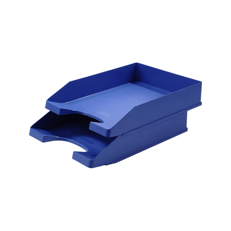 US-7022 Stack Up Office File Tray 2 Layers Plastic Letter  Organizer Desktop Paper Sorter