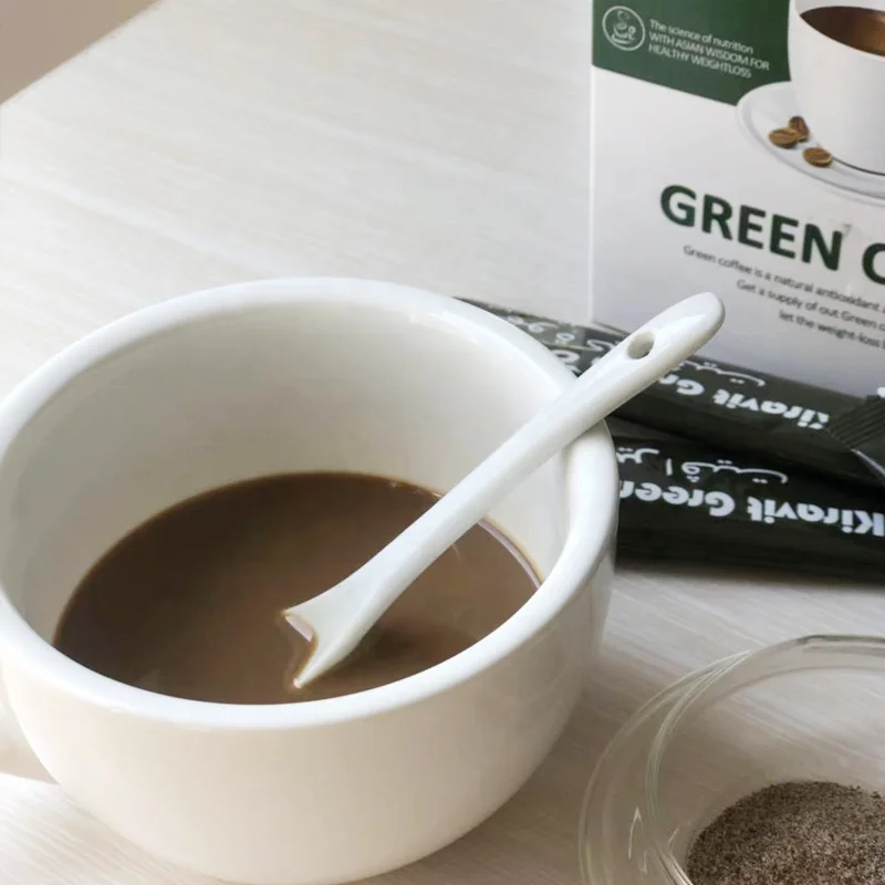 Fat burning coffee flat tummy weight loss fit beauty instant green coffee naturally