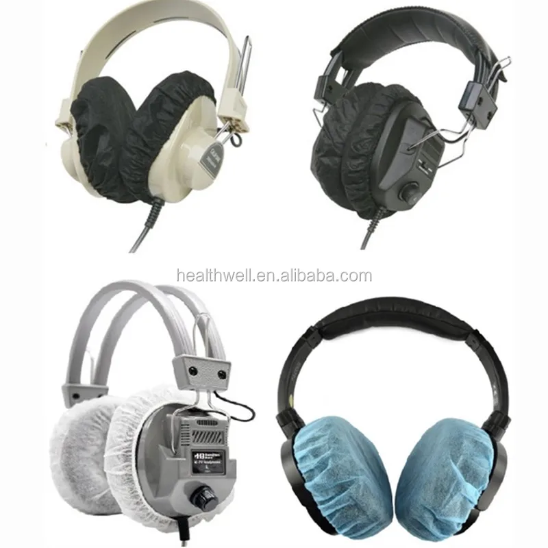 Factory Direct Sales Non-Woven Disposable Headphone Cover Internet Cafe Game Dust  Sweat Protection Ear Cover  Headset Cover