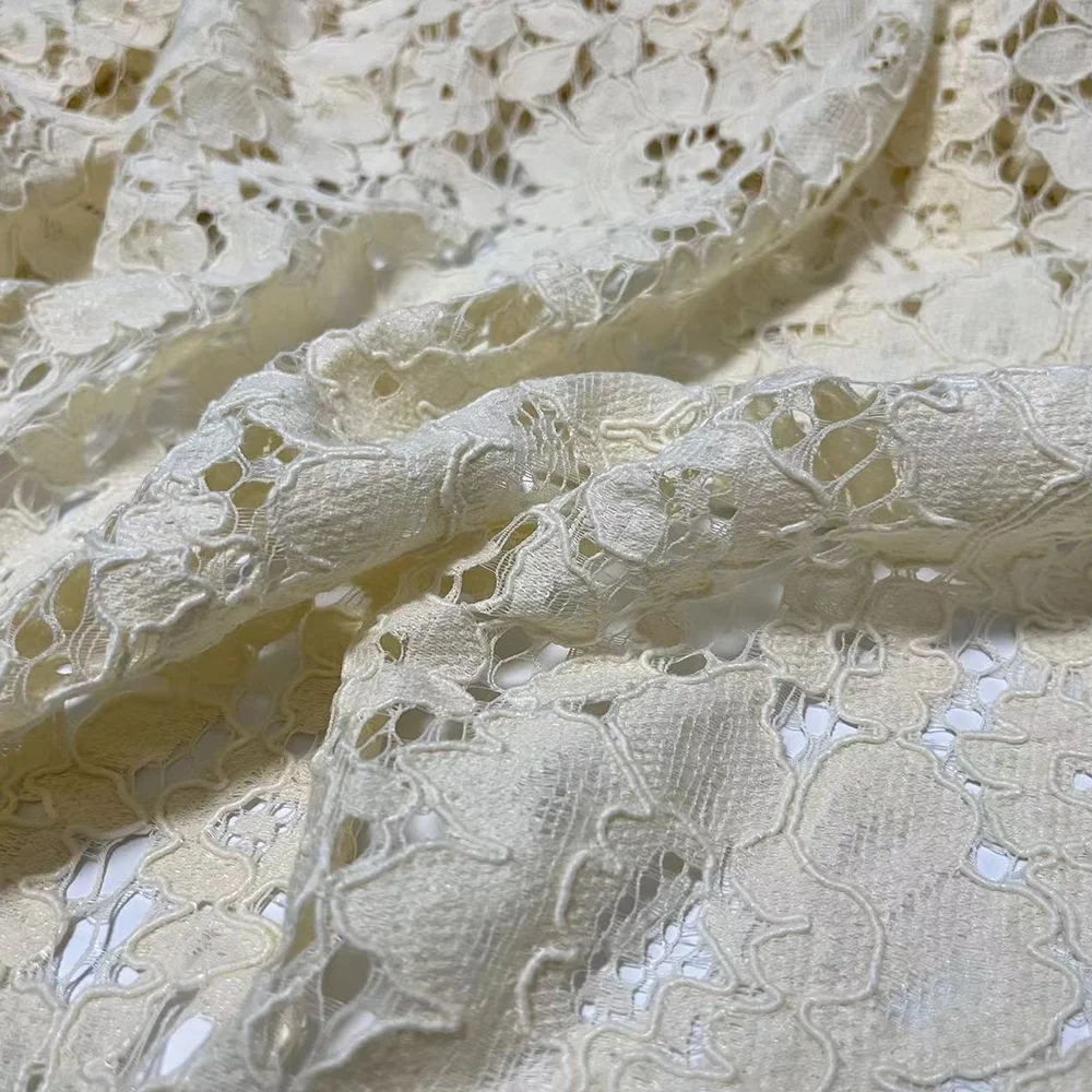 Wholesale High Quality 2023 Latest Flower Net Embroidery Lace Fabric For Dress