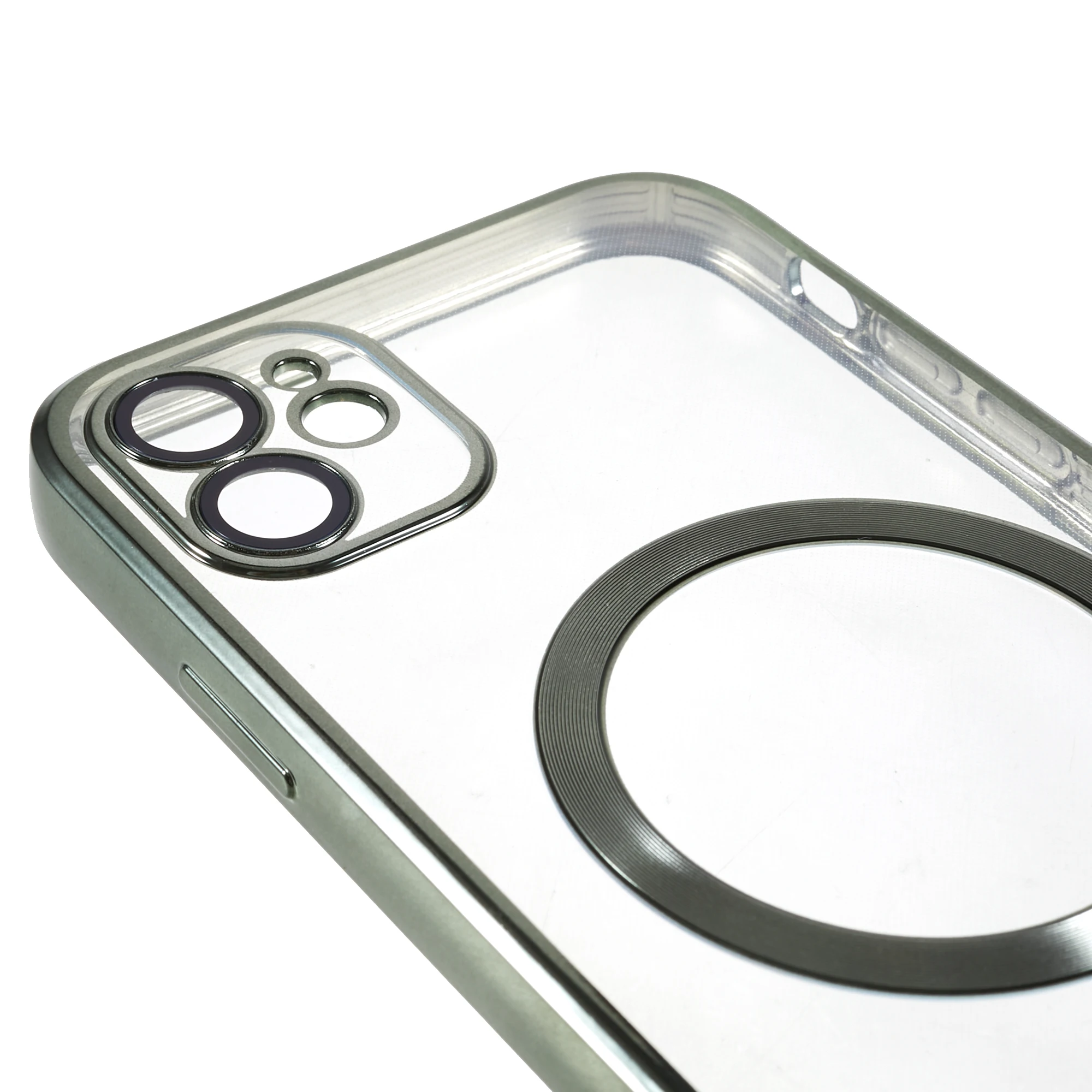 Magnetic Phone Case Compatible with PC Lens Protector Phone TPU Cover For iPhone 12 Pro