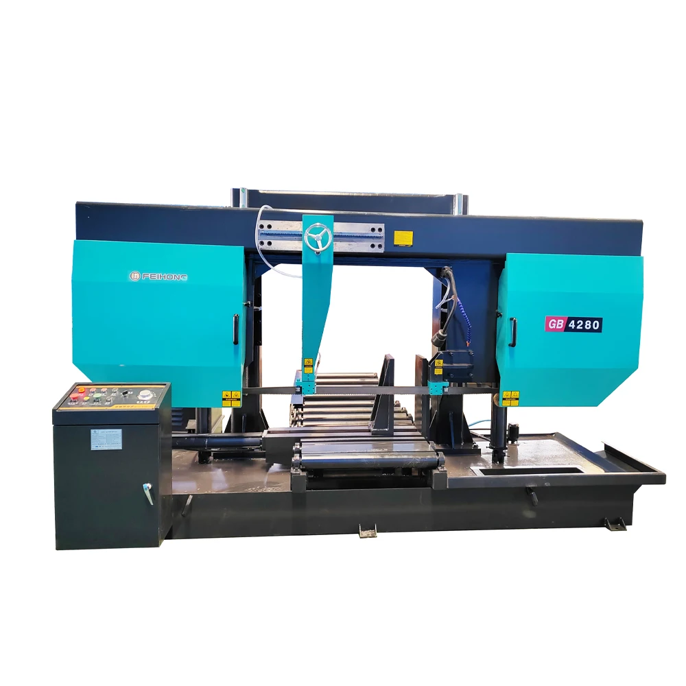 Metal Band Saw Machine Semi-automatic Metal cutting Double Column GB4280/GB4270/GB4260