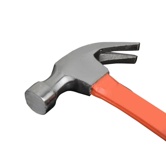 Factory Wholesale Multi-Function Nail Hammer with Fiberglass Handle for Woodworking Household Use Hardware Tools