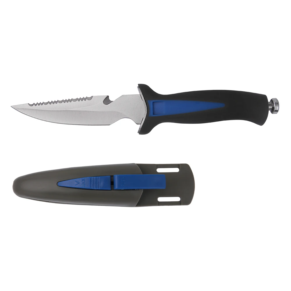 Hot Selling Survival Spearfishing Knives Stainless Steel Scuba Snorkeling Line Cutter Knife With Sheath