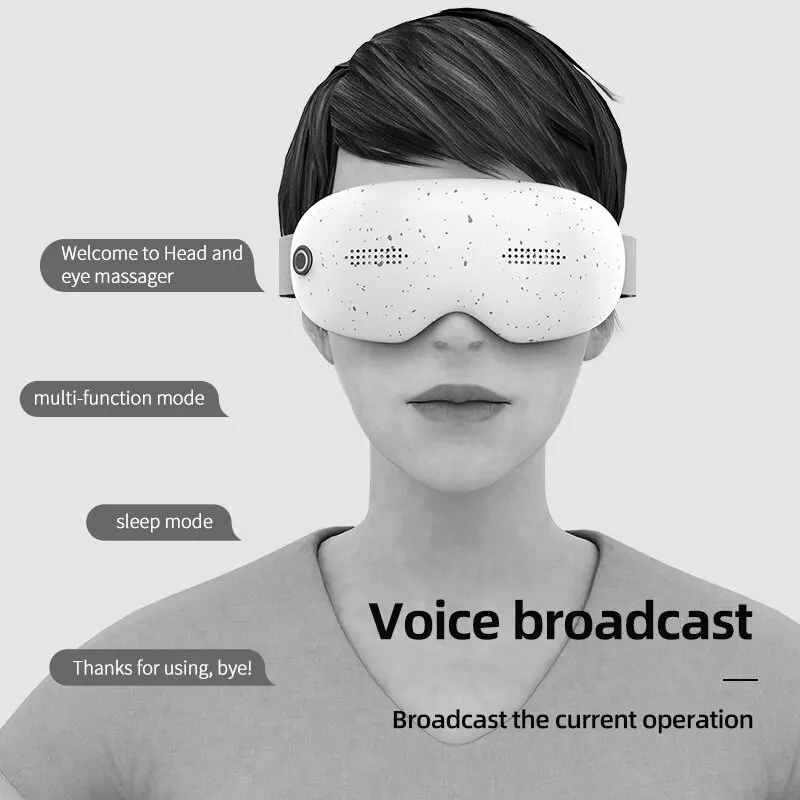 KV 2024 3D Dot Heated Smart Eye Massager Wand Electric Set Eye Massage Device smart eye massager For Teenage kids And Adult