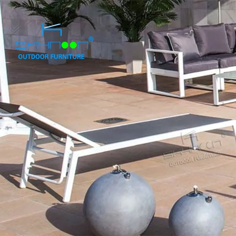 outdoor sunbed beach sunbed Good Design Outdoor Furniture All-weathe new style poolside sunbed(53036)