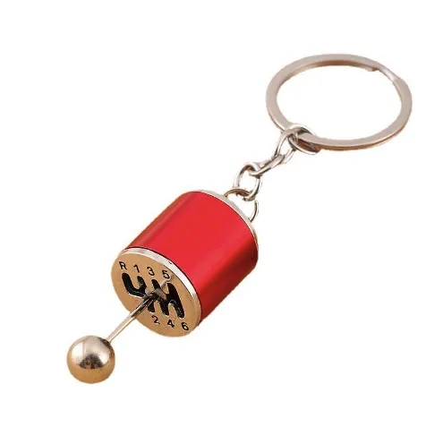 Hot Car Gear Box Keychain 6 Speed Manual Car-styling keyring Gear Knob Shift Gearbox Stick Gift Souvenir Metal key chain