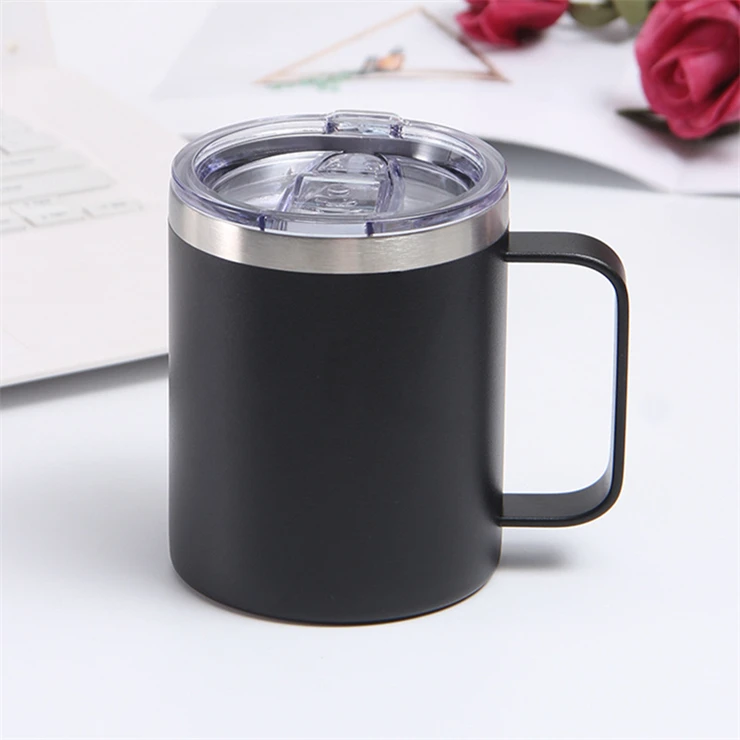 Outdoor reusable modern double wall insulated tumbler travel sublimation stainless steel thermal coffee mug with LID