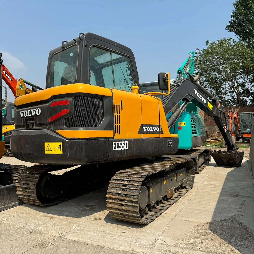 Подержанный гусеничный экскаватор 5 тонн Volvo Ec55 для продажи высококачественный мини VOLVO EC55D