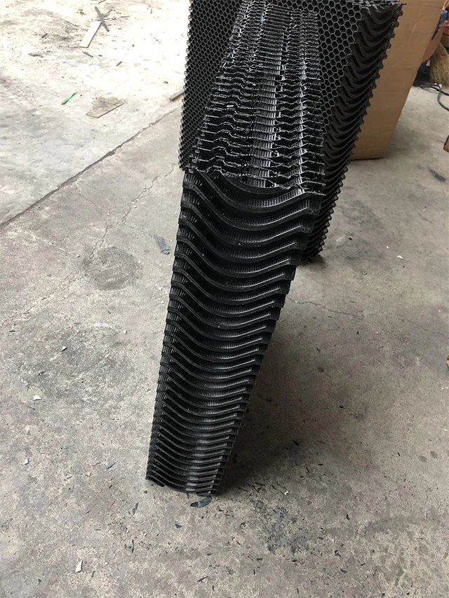 Supply PVC structure trickling filter PVC filling plate industrial cooling tower filling materials