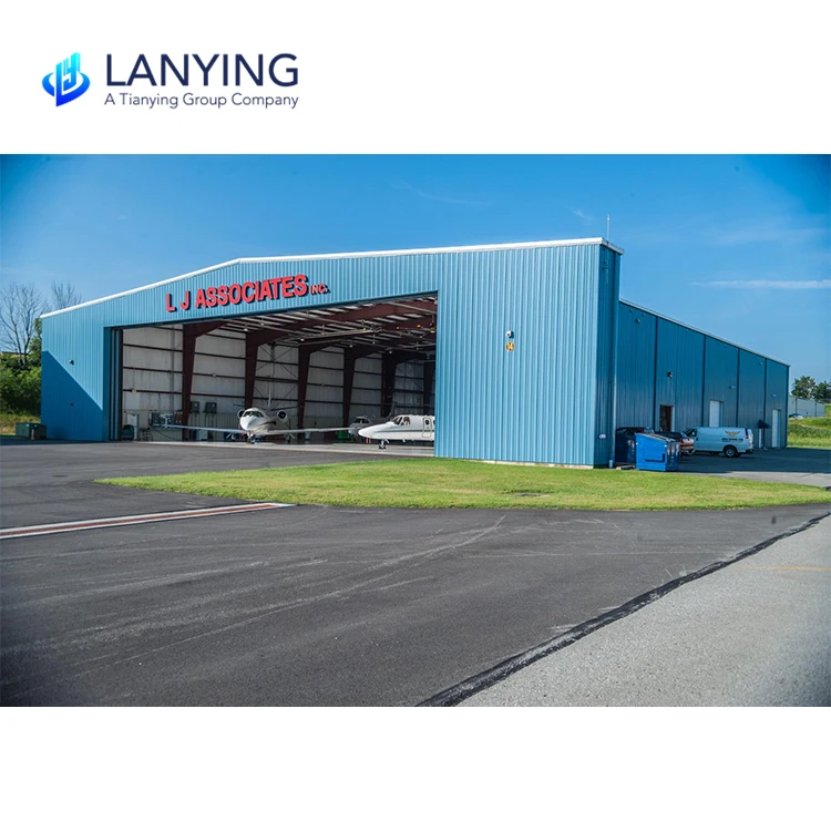 Commercial steel structure prefab airplane aircraft hangar
