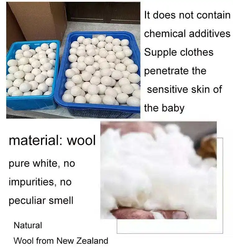 Ball Laundry Eco Pet Wool Drier Tassel Nepal Drying Cloth Bold for Pets Wool Dryer Balls