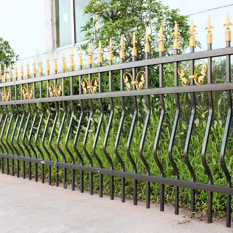 Acceptable Customization China Design High Quality Zinc Steel Large Size Factory Direct Decorative Balcony Fence Grill Design