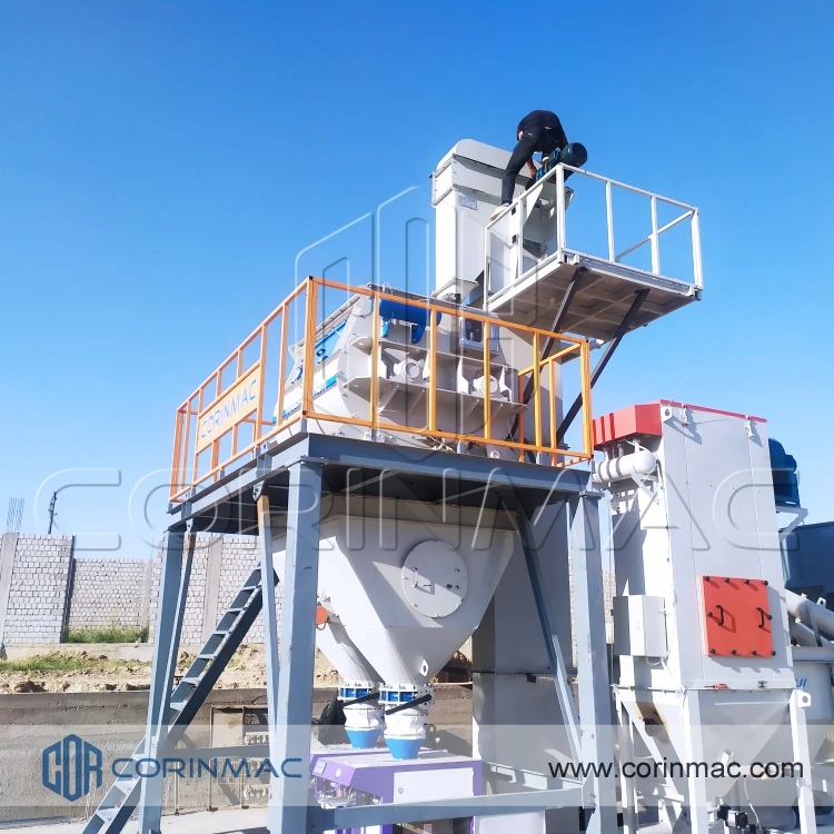 With A Fair White Cement Mix Production Line For Sale Ceramic Tile Adhesive Plant Packing Dry Mortar