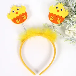 New Design Hot Sell Cheap Price Easter Decorations Hairband Bunny Egg Kids Cute Party Decoration Easter Headband