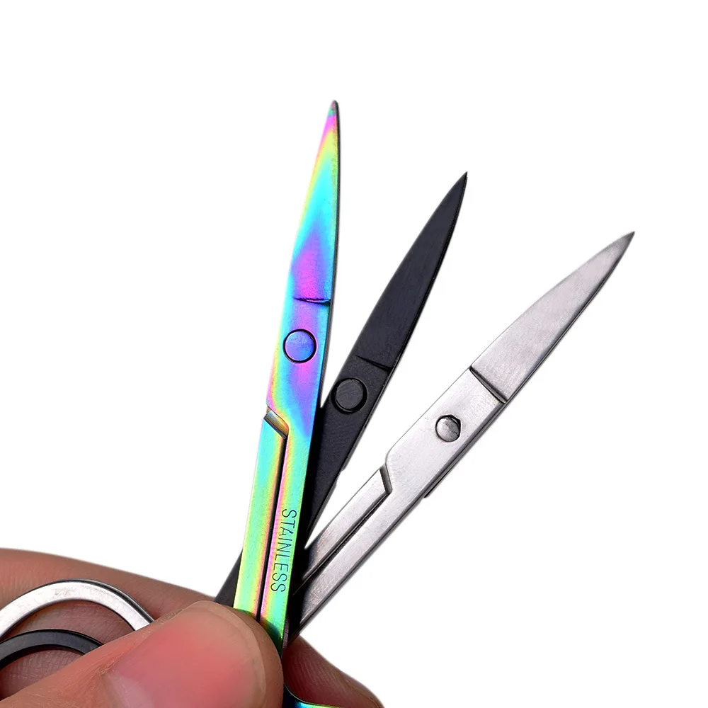 Mini custom scissors mini makeup scissors stainless steel  custom eyelash scissors
