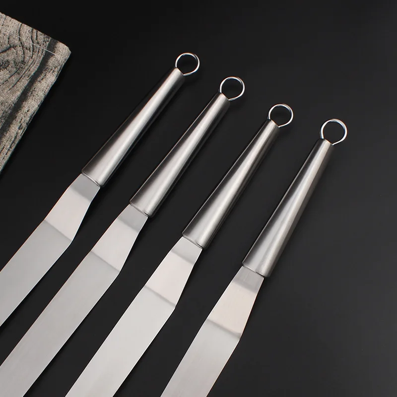 Wholesale Stainless Steel angled icing spatula professional cake icing spatula set